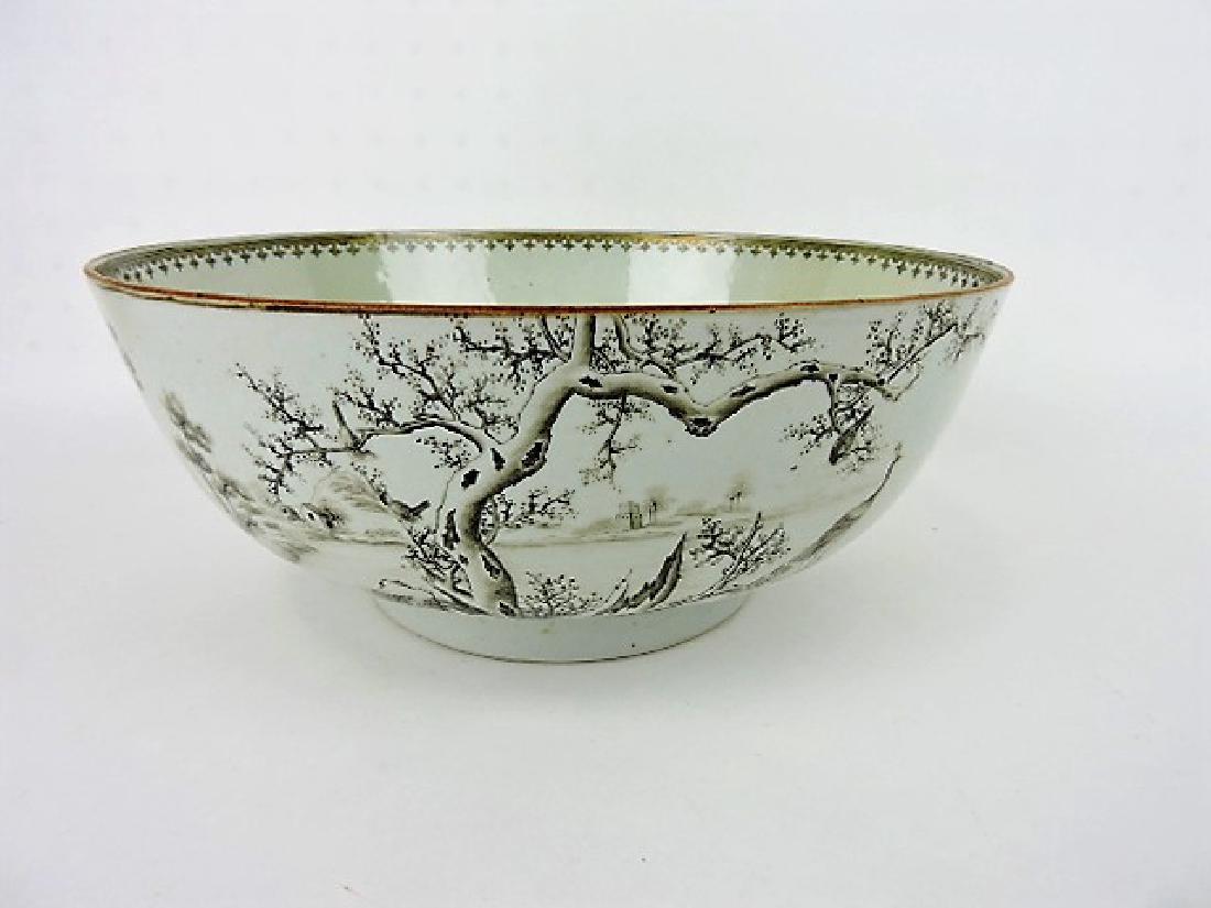Early Chinese export bowl, 12", professional (1 of 2)