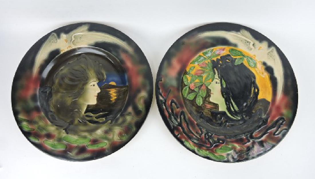 Pair of large portrait plaques, 16" (1 of 1)