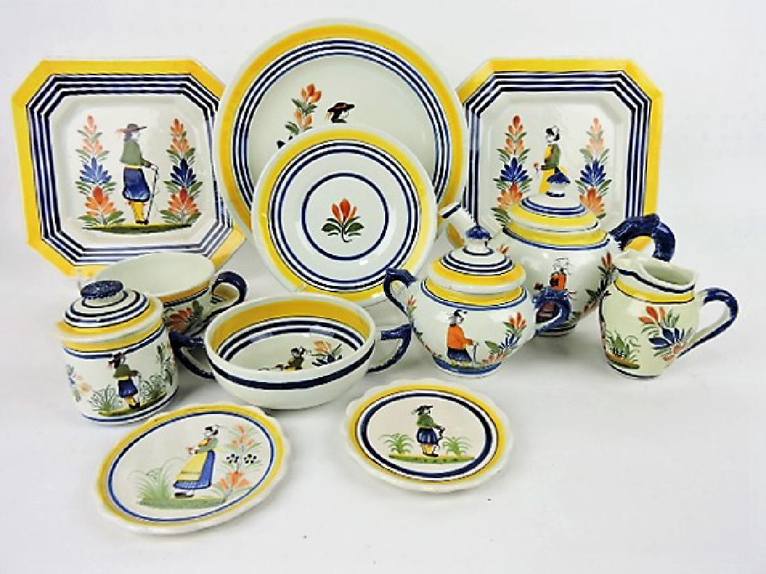 Henriot Quimper luncheon set service for 8: (1 of 1)