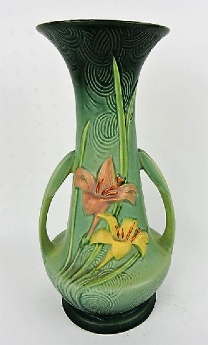 Roseville Zephyr Lilly green vase, 140-12": .