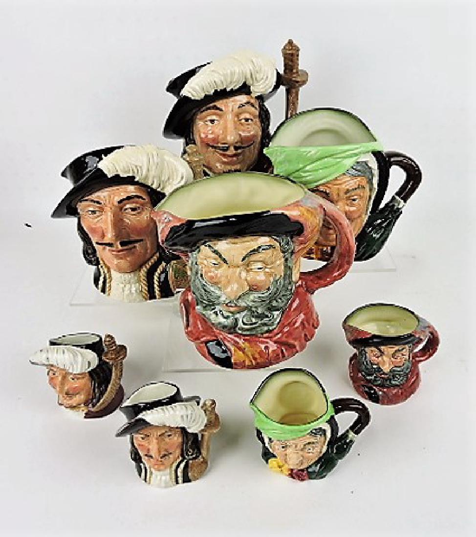 Royal Doulton large and small jug sets- Porthos, (1 of 1)