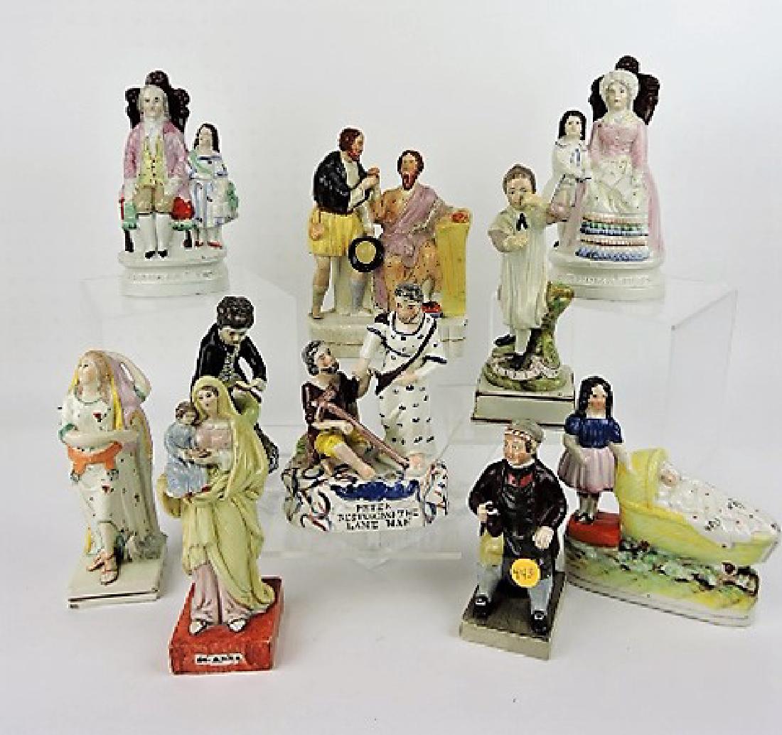 Staffordshire Pearlware lot of 10 figures, (1 of 6)