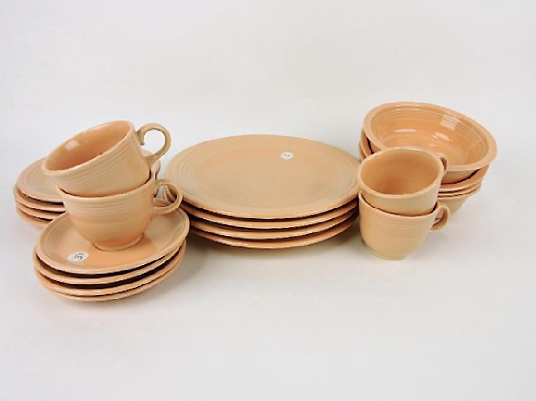 Fiesta Post 86 apricot 4 5pc place settings, (1 of 1)