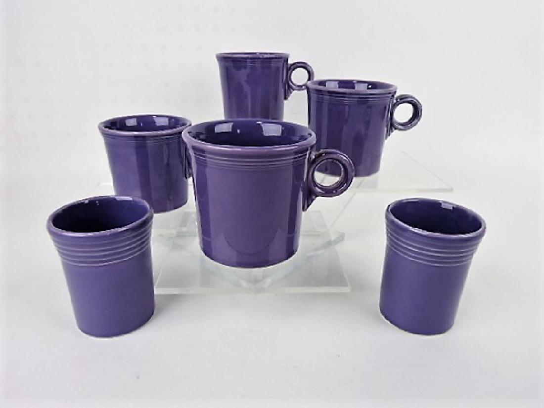 Fiesta Post 86 lilac lot of 4 mugs and 2 tumblers: .