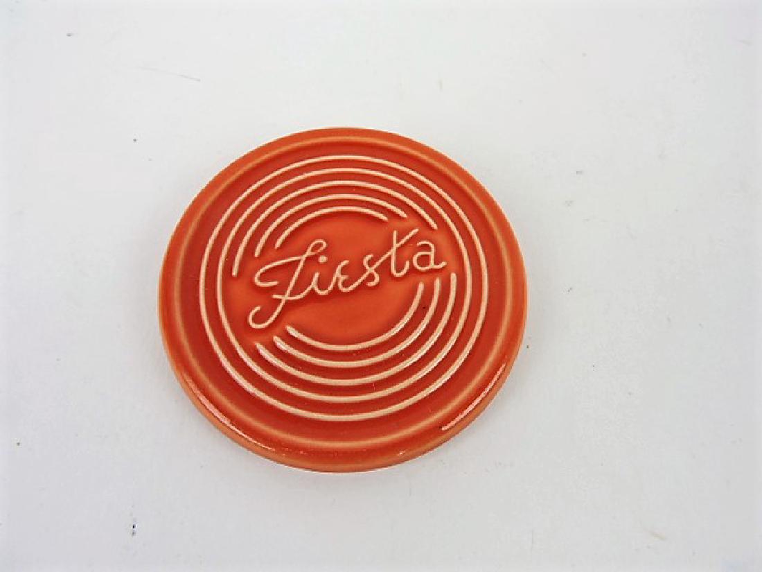 Fiesta Post 86, persimmon coaster, rare proto-type (1 of 1)