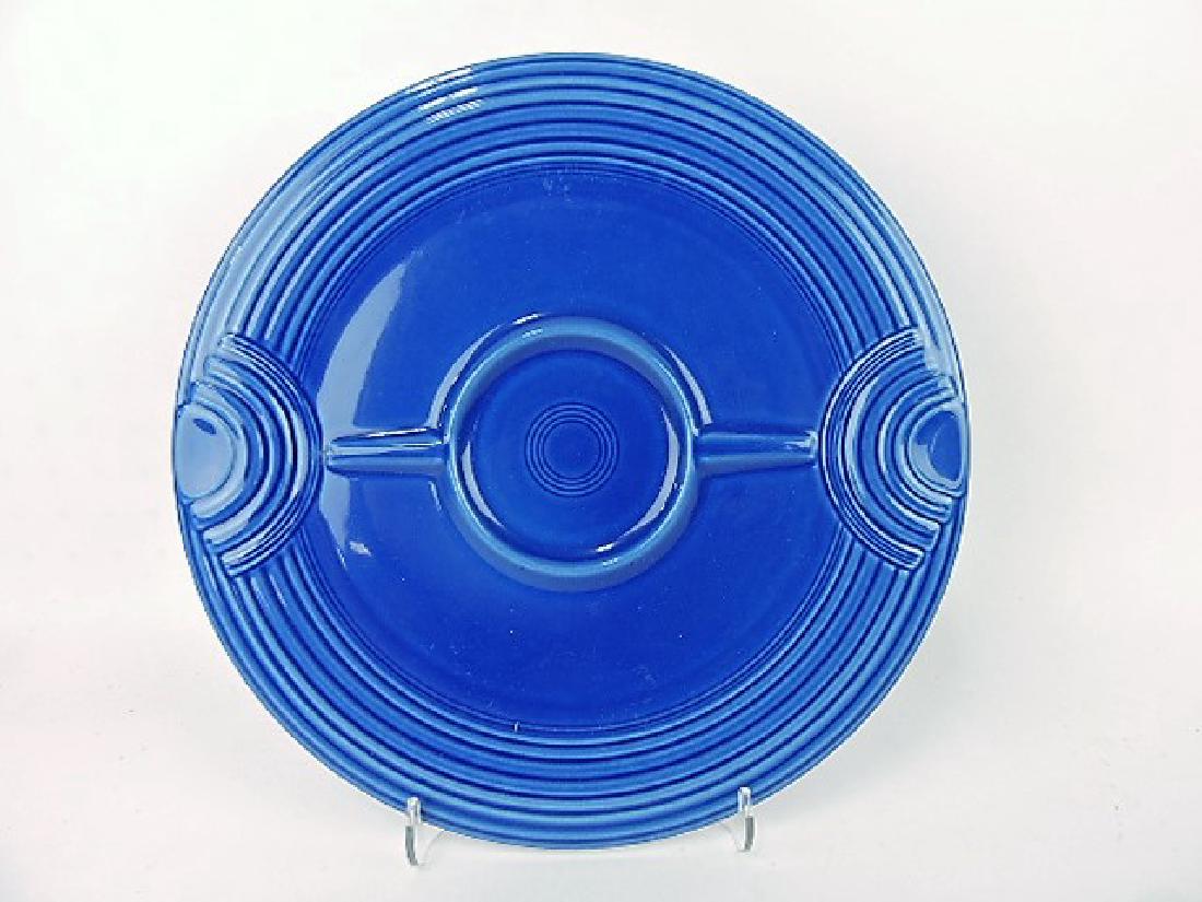 Fiesta Post 86, sapphire RARE chip & dip tray, (1 of 2)