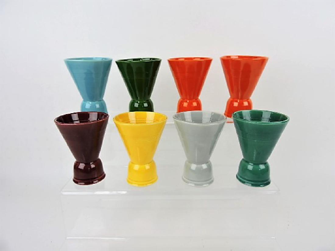 Fiesta Harlequin, lot of 8 double egg cups, mixed (1 of 1)