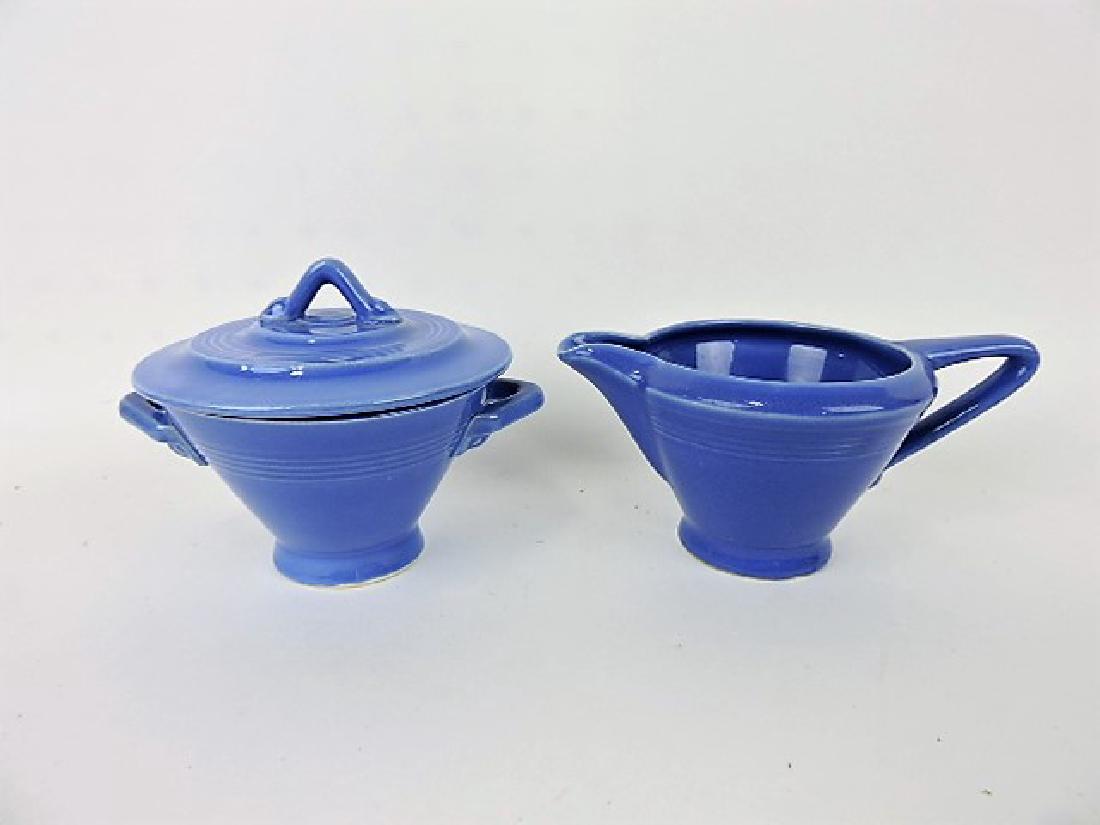 Fiesta Harlequin, mauve blue cream & sugar: .