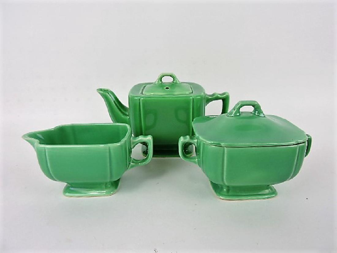 Fiesta Riviera green 3 piece tea set: .