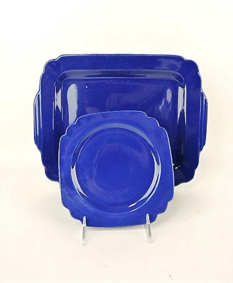 Fiesta Riviera cobalt 13 1/4" patter and 7" plate: .