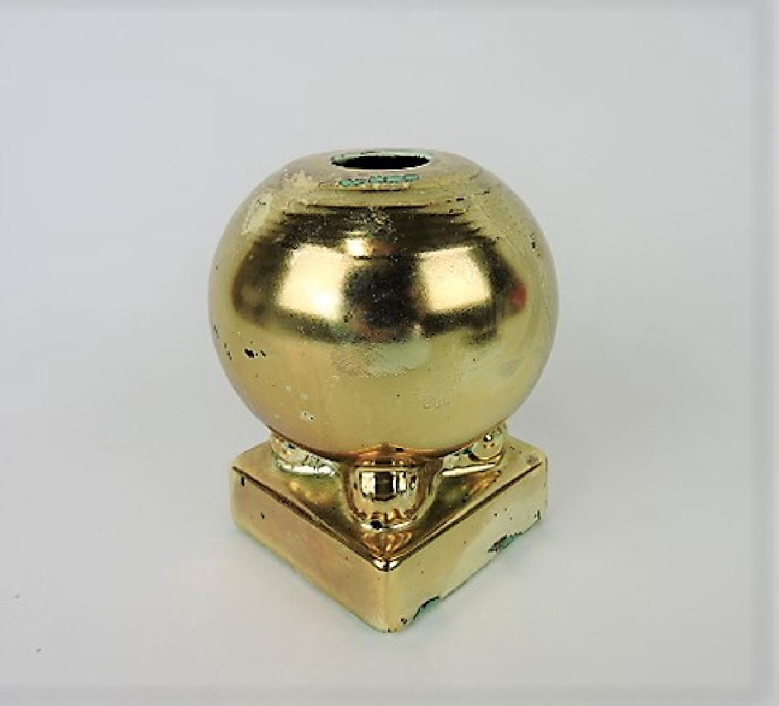 Fiesta bulb candle holder, single, RARE, gold (1 of 2)