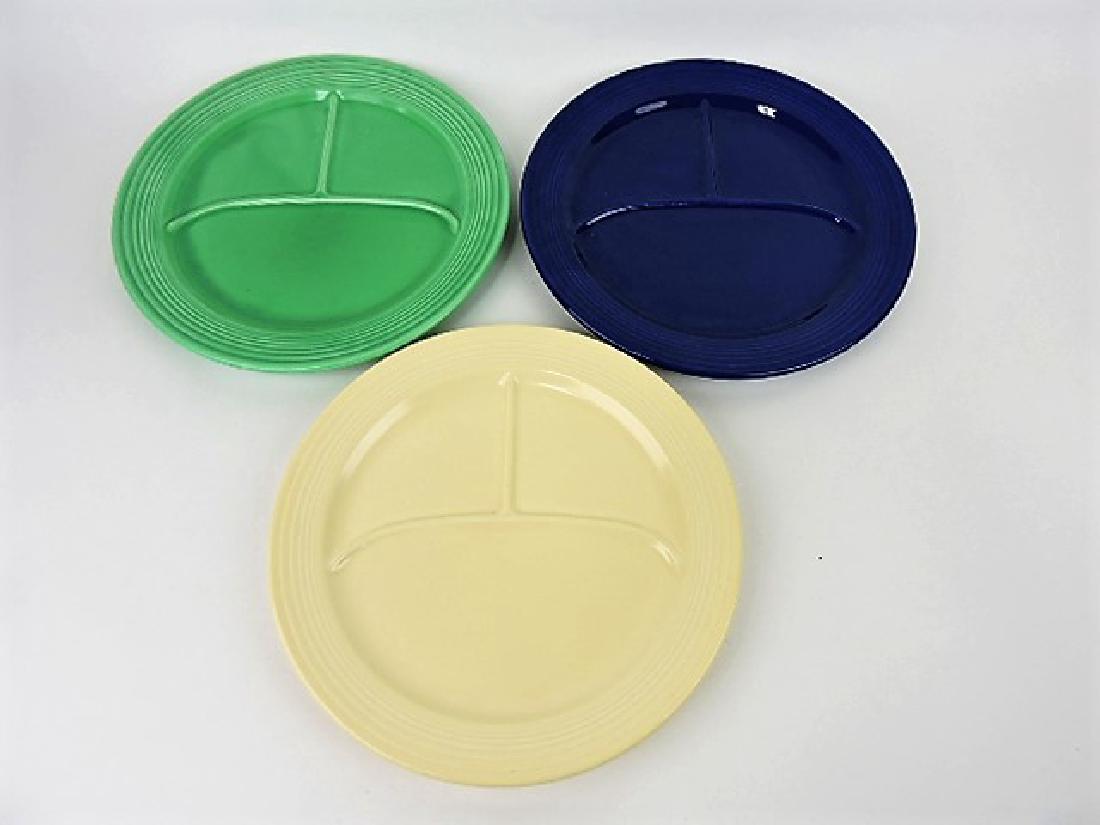 Fiesta 12" compartment plate group- 3 mixed colors (1 of 1)