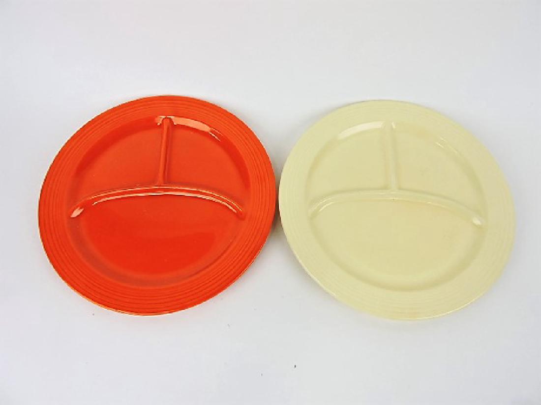 Fiesta 10 1/2" compartment plate, red & ivory (1 of 1)
