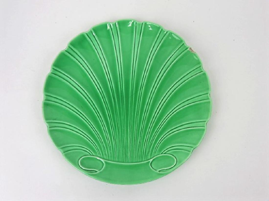 Fiesta rare green shell shape 9 1/2" plate, (1 of 1)
