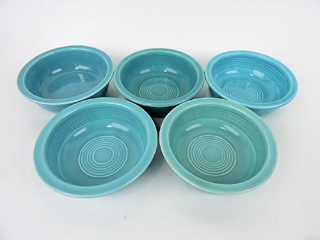 Fiesta 4 3/4" fruit bowl group, 5 turquoise (1 of 1)