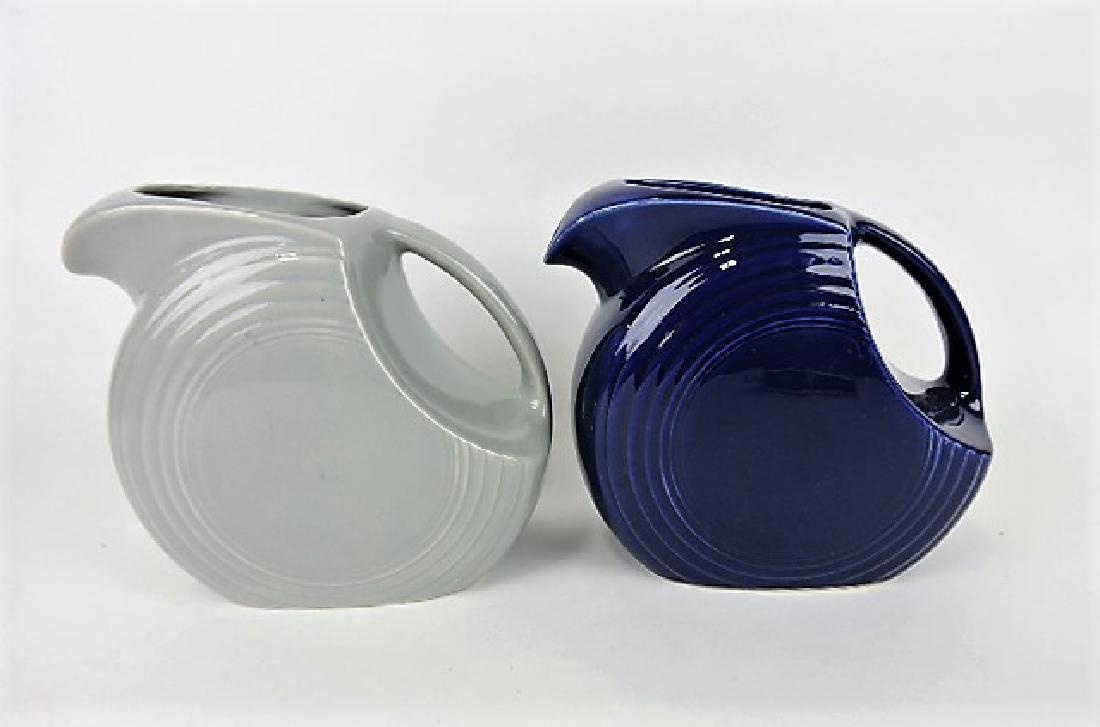 Fiesta disk water pitcher group- gray and cobalt, (1 of 1)