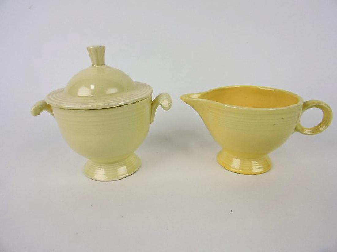 Fiesta cream and sugar, ivory: .