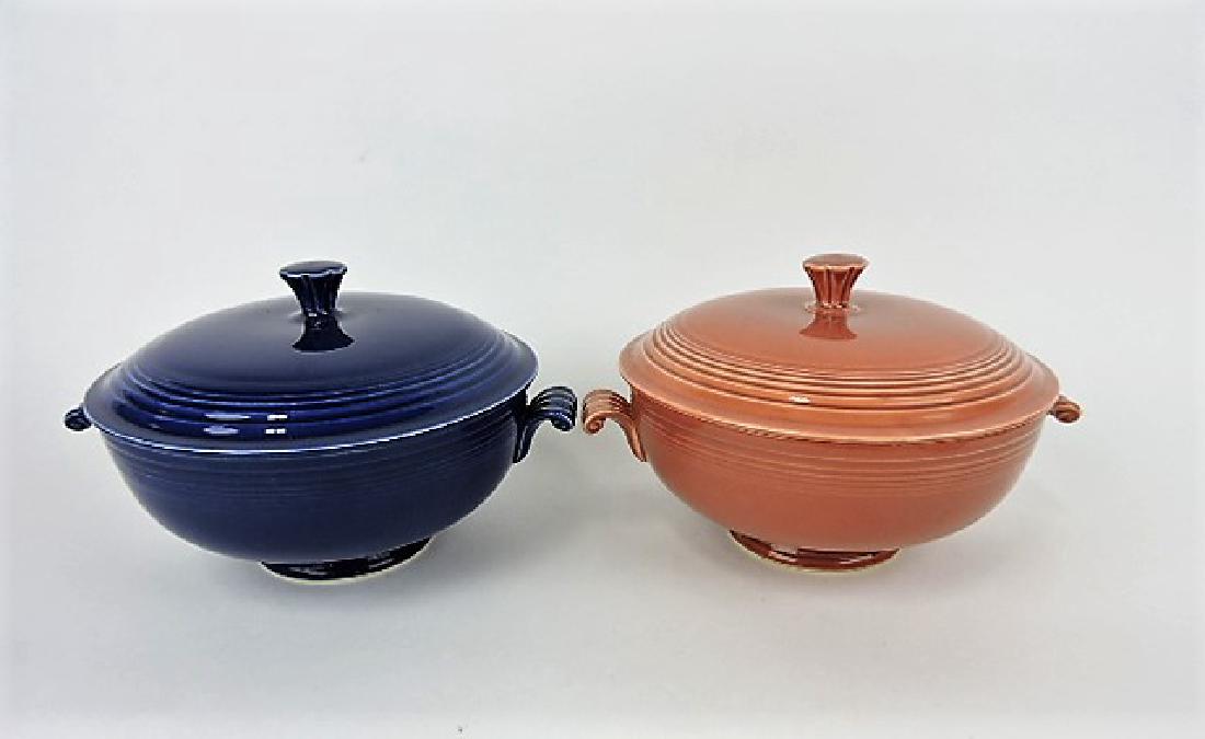Fiesta casserole, group-cobalt & rose,: minor nicks