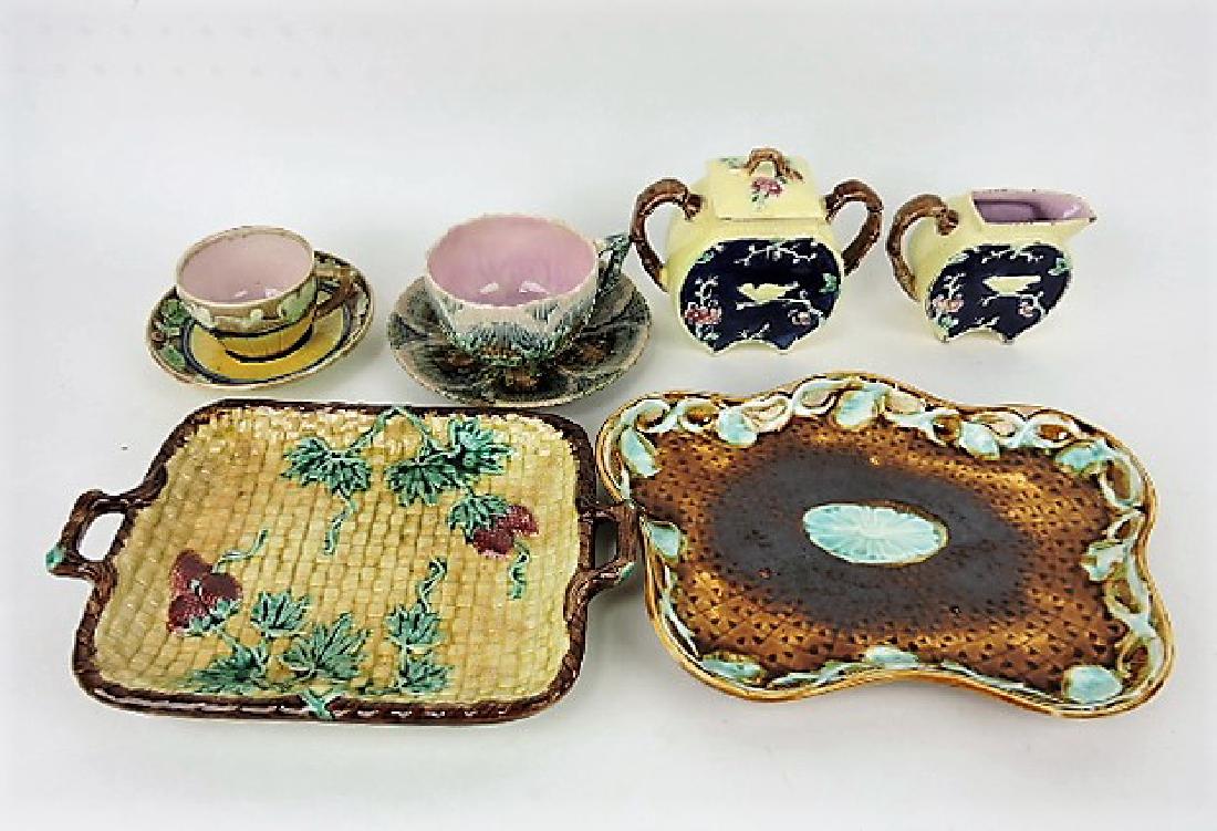 Majolica lot of  6 assorted items (1 of 1)