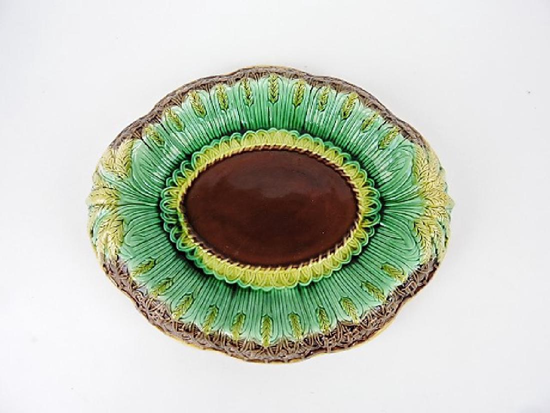 Majolica wheat bread tray with motto 12 1/2" (1 of 1)