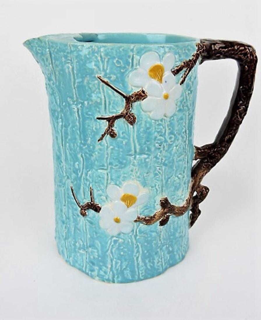 Holdcroft majolica large dogwood pitcher with ice (1 of 1)