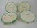 French majolica set of 10-10" asparagus plates,
