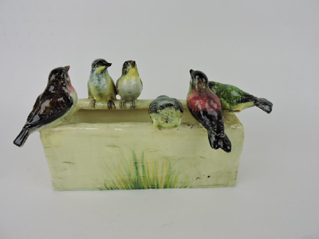 Delphin massier majolica birds on window box (1 of 1)
