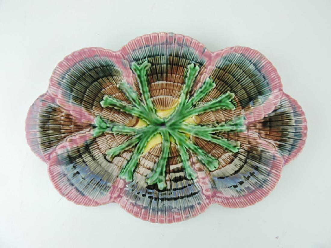 Etruscan majolica shell and seaweed platter, 14", (1 of 1)