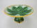 George Jones majolica chestnut leaf on napkin