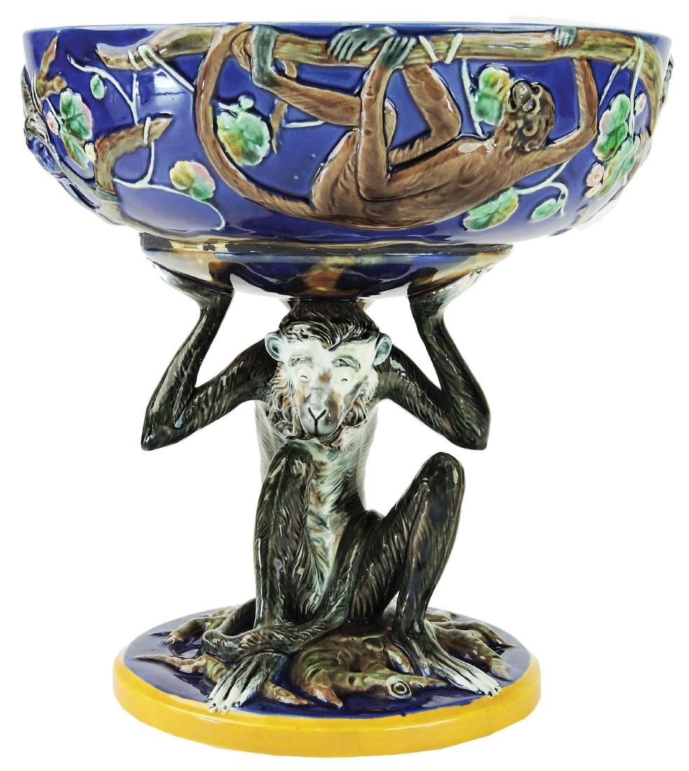 Very Rare Wedgwood Majolica "Monkey"™ Centrepiece (1 of 1)