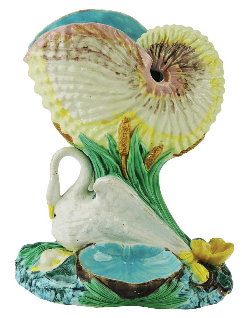 Rare Royal Worcester Majolica Posy Vase c.1865 (1 of 1)