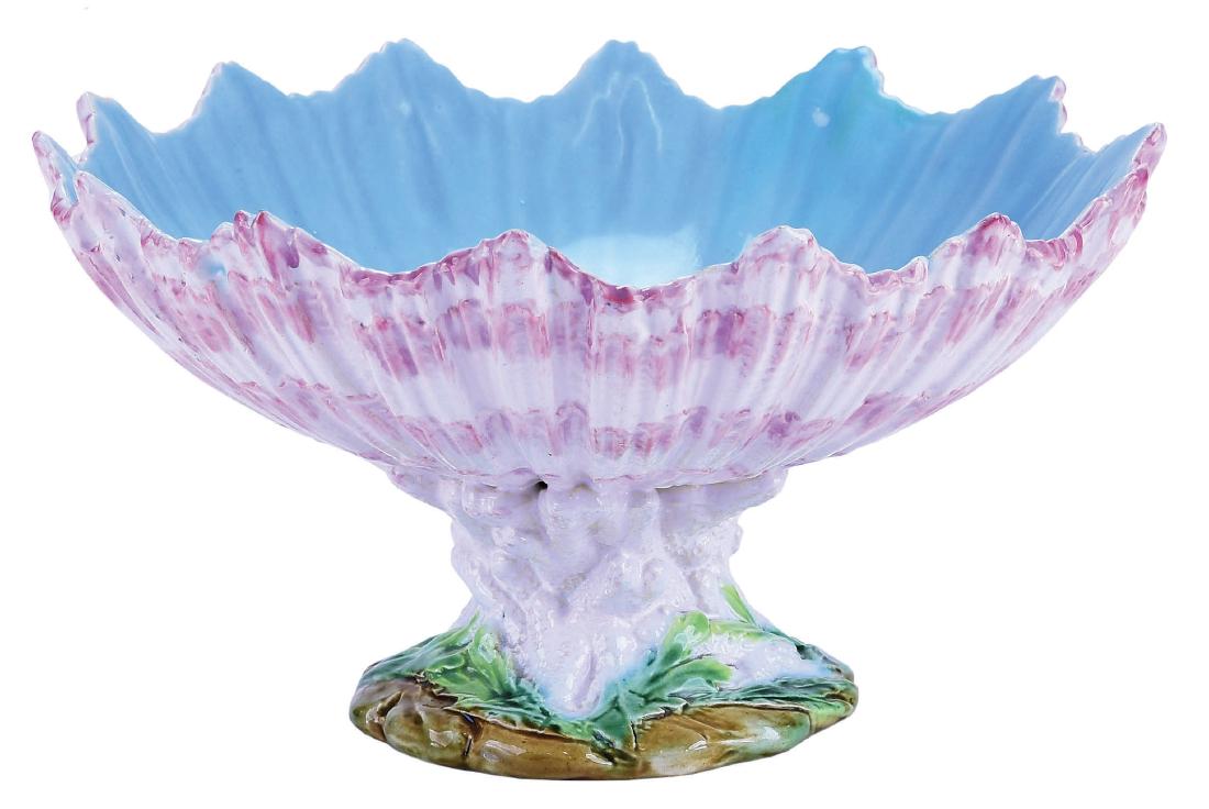 George Jones Majolica Shell Bowl c.1875, (1 of 1)