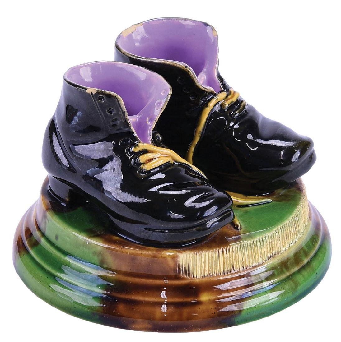 Brownfield Majolica match striker c. 1875, (1 of 1)