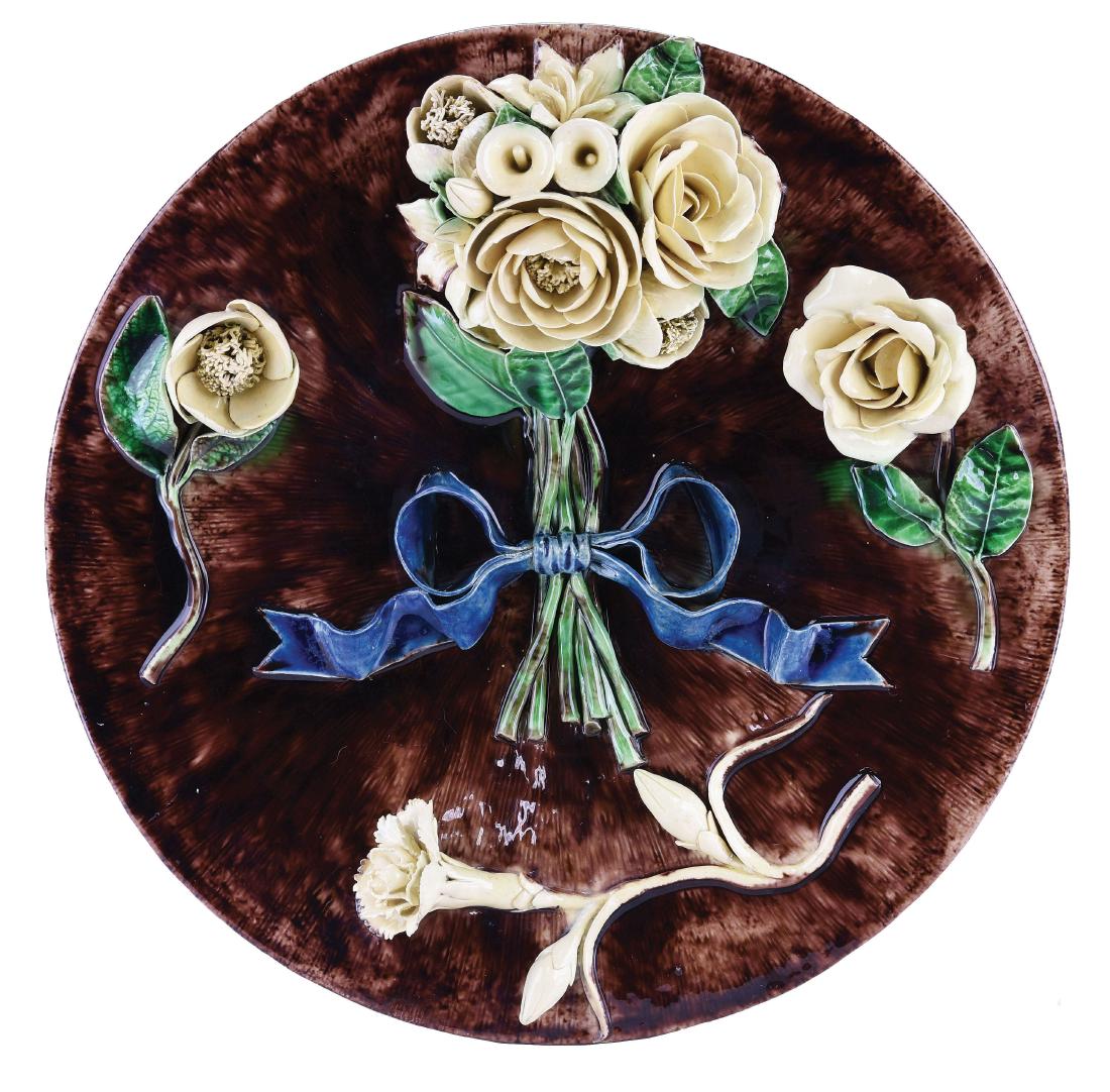 Large Rare Manuel Mafra Majolica Wall Plaque (1 of 1)