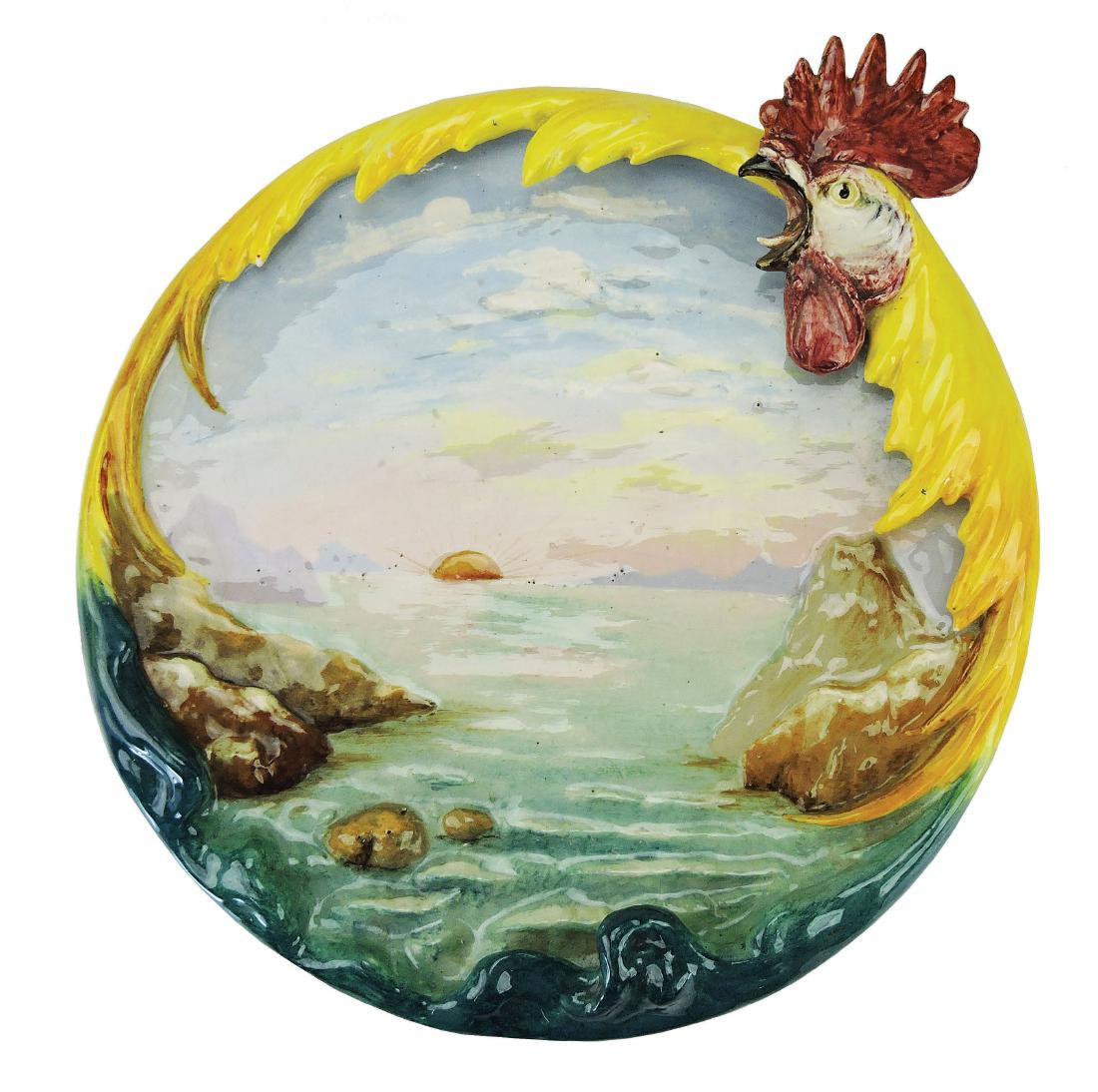 Large, Very Rare Delphin Massier Majolica Wall (1 of 1)