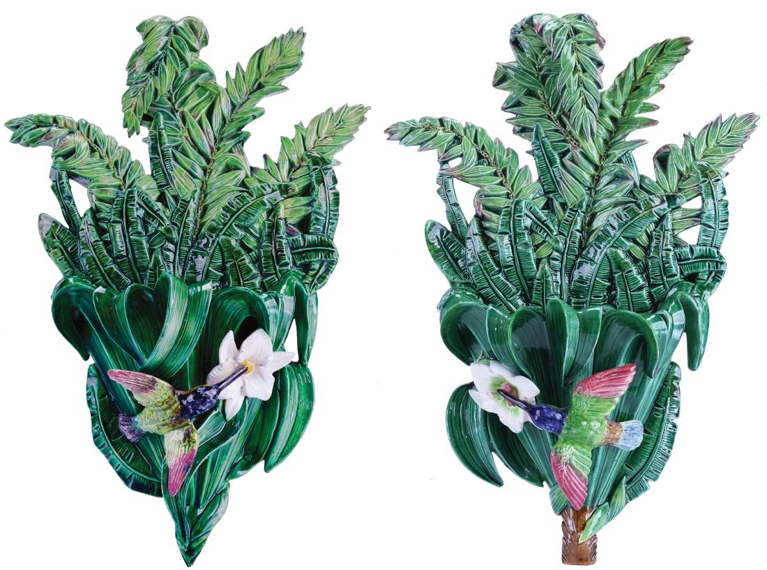 A Matched Pair of George Jones Majolica (1 of 1)