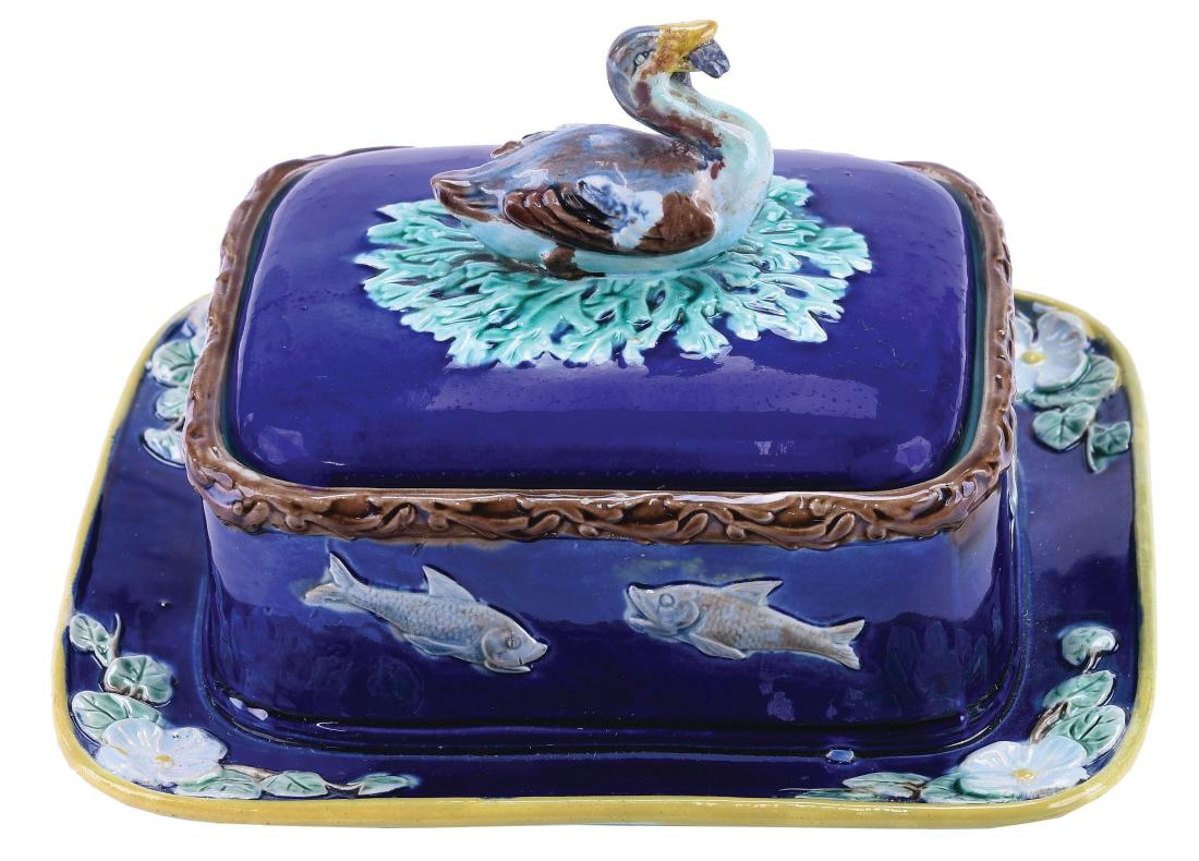 Joseph Holdcroft Majolica Sardine Dish c.1875, (1 of 1)