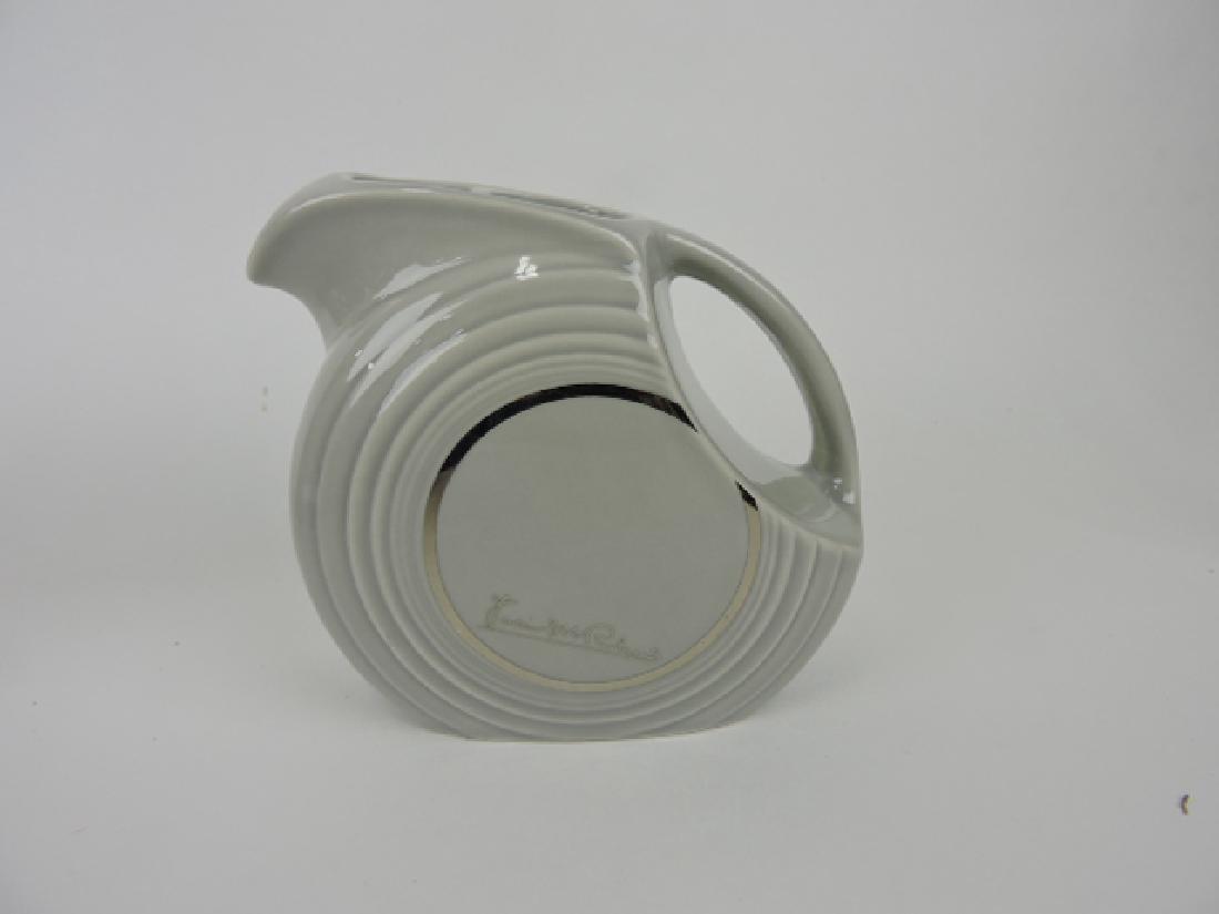 Fiesta Post 86 gray disk juice pitcher, (1 of 3)