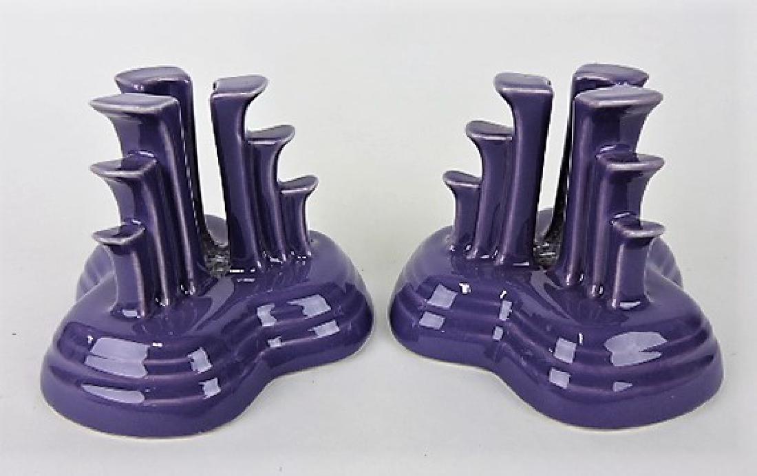 Fiesta Post 86 lilac pair pyramid candle (1 of 1)