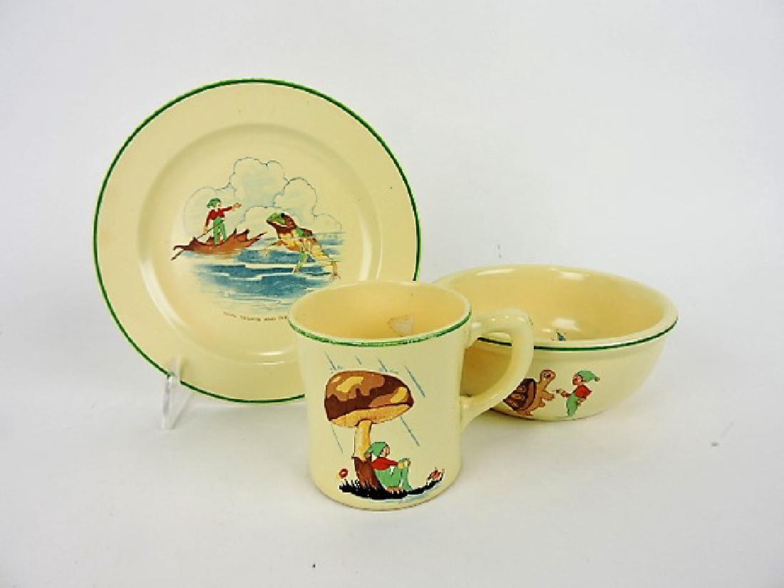 Fiesta HLC child's Tom Thumb bowl, plate, (1 of 1)