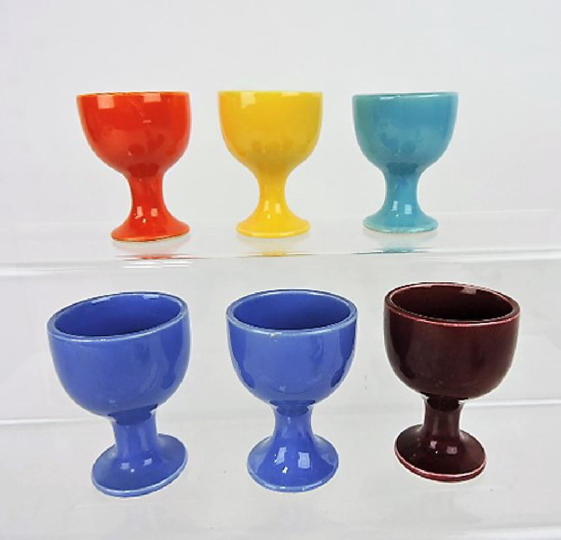 Fiesta Harlequin single egg cup group of 6: (1 of 1)