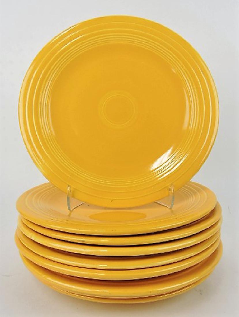 Fiesta 10" plate group, 9 yellow (1 of 1)