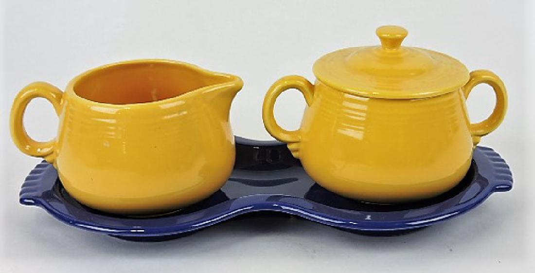 Fiesta individual cream & sugar set with (1 of 1)