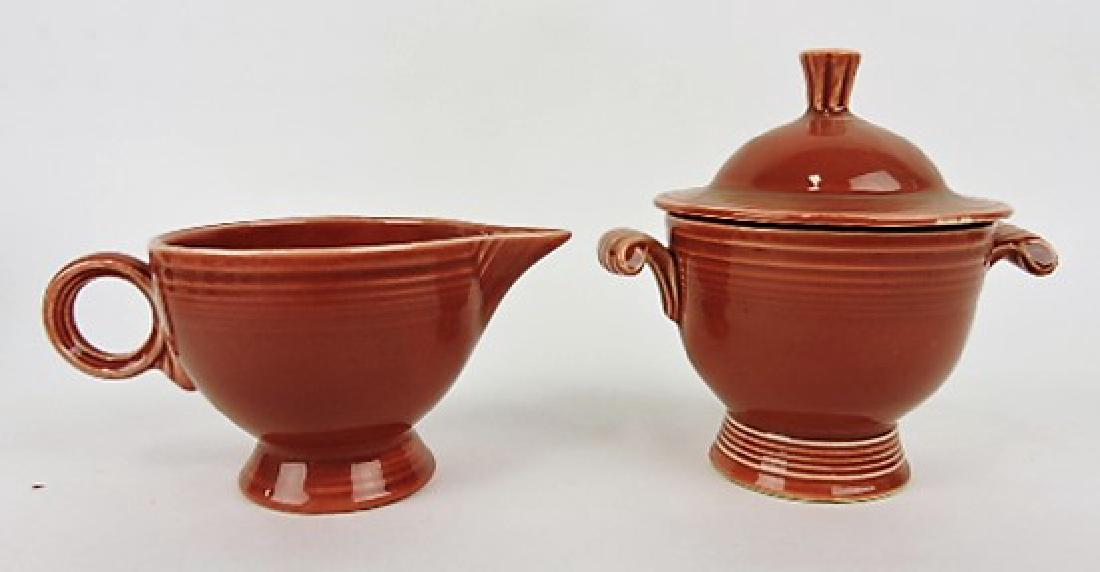 Fiesta cream & sugar, rose: .