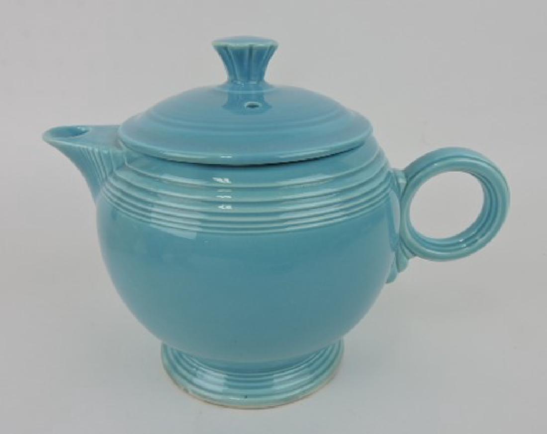 Fiesta large teapot, turquoise (1 of 1)