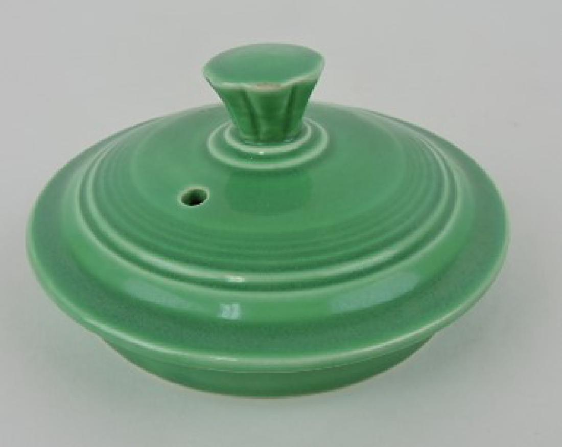 Fiesta large teapot lid, green, minor glaze (1 of 1)
