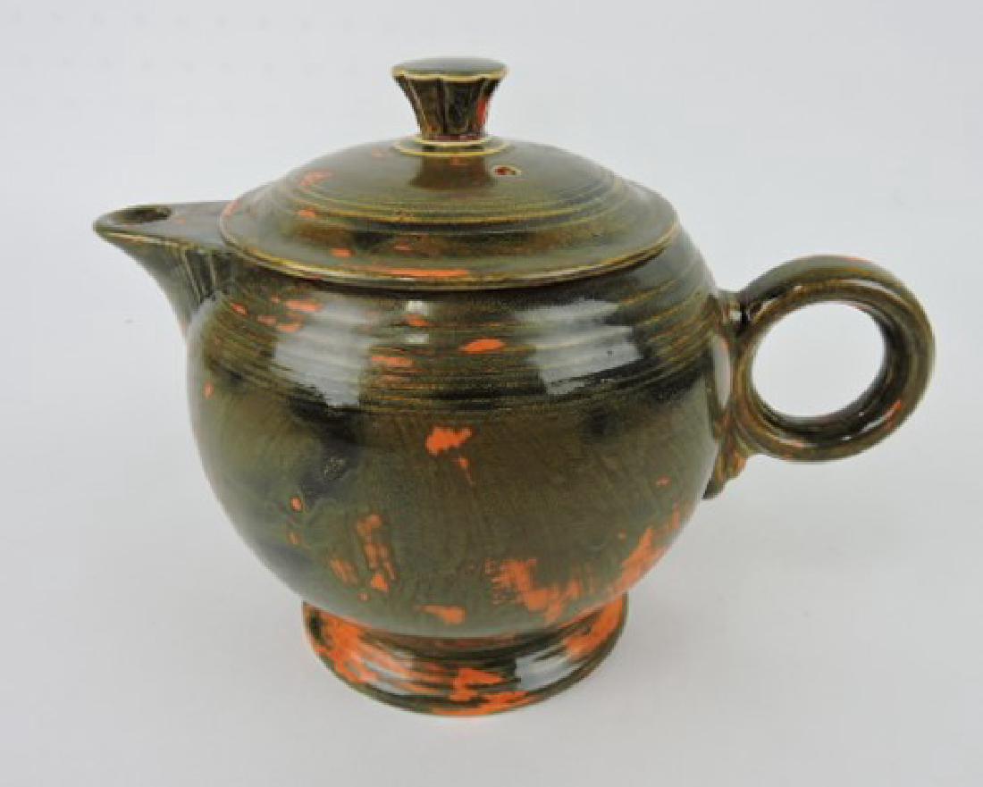 RARE Fiesta large teapot, rare mottled (1 of 3)