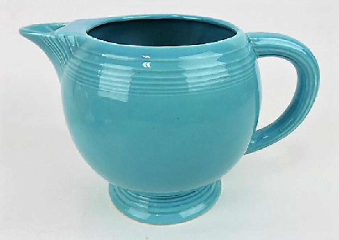 Fiesta ice lip pitcher, turquoise, (1 of 1)