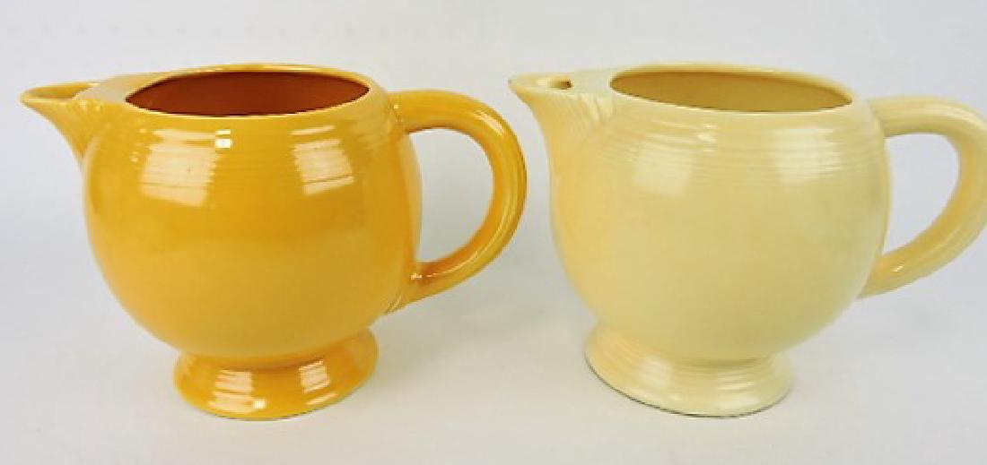 Fiesta ice lip pitcher group: ivory, yellow; (1 of 1)