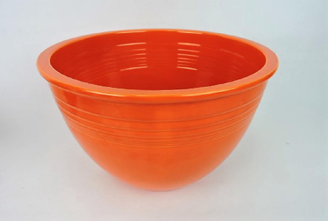 Fiesta mixing bowl, #7, red, minor nicks (1 of 1)
